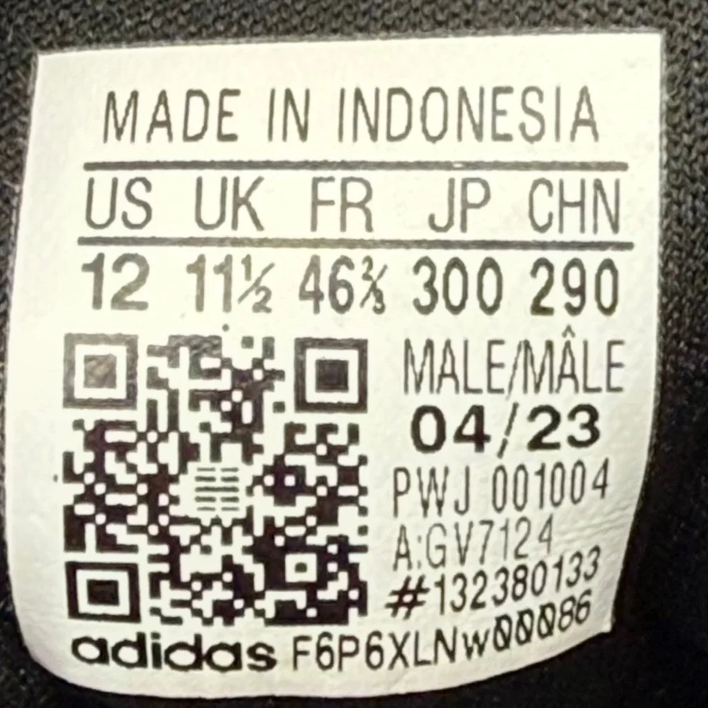 Adidas Adizero SL Black White Men's Size‎ 12 GV7124 Lightstrike Running Shoes